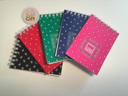 Carnet A7 à spirale Bandana