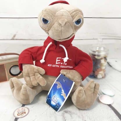 E.T l'extraterrestre - Peluche 25 cm avec sweat rouge