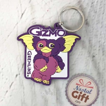 Porte clef Gizmo rose et violet
