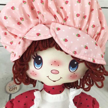Charlotte aux Fraises - Grande Poupée Chiffon parfumée Vintage ( 33 cm) – Image 2