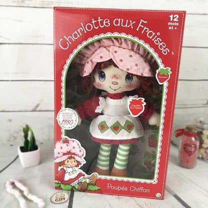 Charlotte aux Fraises - Grande Poupée Chiffon parfumée Vintage ( 33 cm) – Image 3