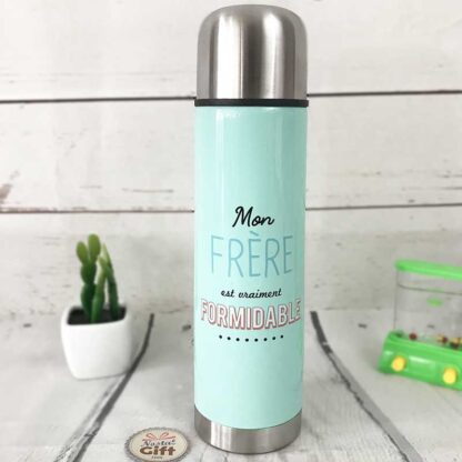 Bouteille thermos « Mon frère est vraiment formidable » – Cadeau frère