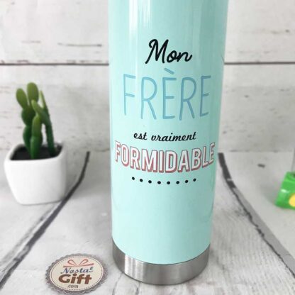 Bouteille thermos « Mon frère est vraiment formidable » – Cadeau frère – Image 2