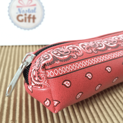 Trousse pour crayon – Bandana - Rouge – Image 2