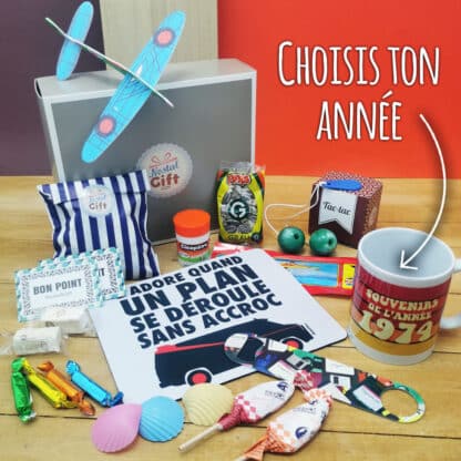 Coffret Cadeau « Génération 70 » Homme - Personnalisé