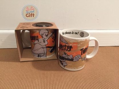 Mug Looney Tunes – Course poursuite Grand-Mère, Sylvestre et Titi