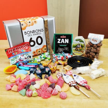 Boîte bonbons des années 60 - Coffret bonbons 60
