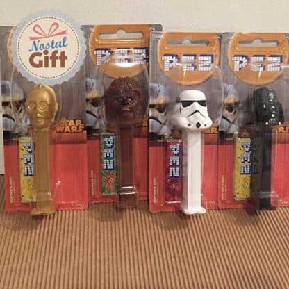 Pez Star wars : Dark Vador,  R2-D2, Yoda & Stormtrooper