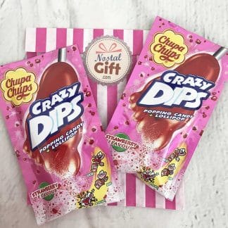 Crazy Dips - Sucettes à tremper à la goût fraise x2