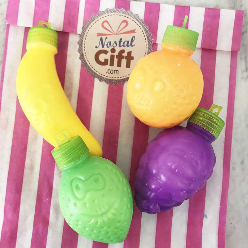 bonbons fruits acidulés, poudre citrique, gadget, anniversaire, enfant