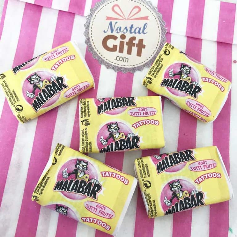 Chewinggum Malabar (original) goût tuttifrutti x 5