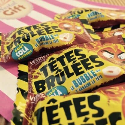 Têtes brulées bubble-gum cola x5