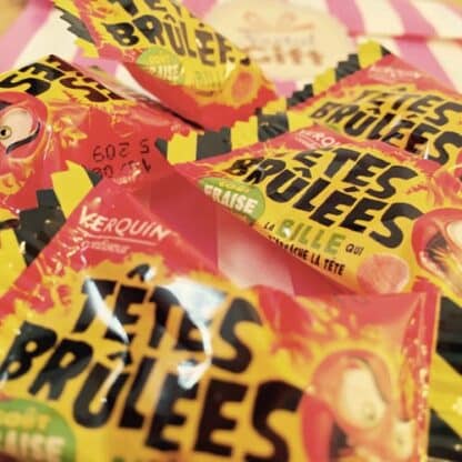 Bonbon têtes brulées à la goût fraise x5 – Image 3