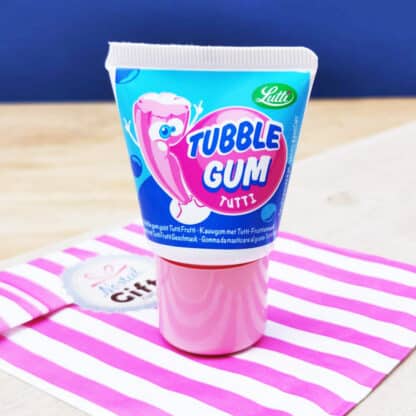 Tubble gum - Chewing gum en tube - goût tutti frutti x1 - Chewing gum Léo