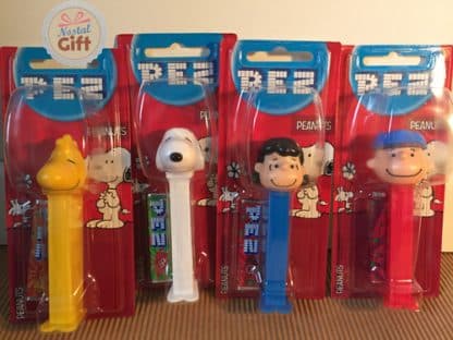 Pez Snoopy : Snoopy, Sally Brown, Woodstock & Charlie Brown Licence officielle