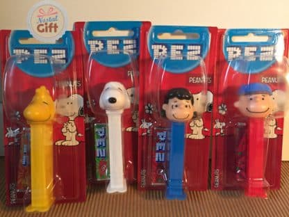 Pez Snoopy : Snoopy, Sally Brown, Woodstock & Charlie Brown