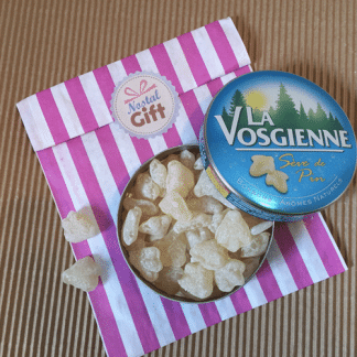 Boîte de bonbons La Vosgienne à la sève de pins