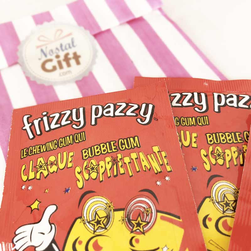 Frizzy Pazzy goût fraise - Chewing gum qui pétille dans la bouche x 3