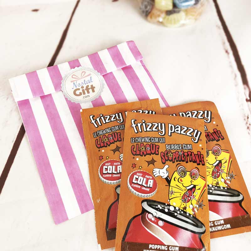 Frizzy Pazzy goût fraise - Chewing gum qui pétille dans la bouche x 3