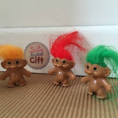 Troll vintage - figurine / Embout de crayon ou stylo