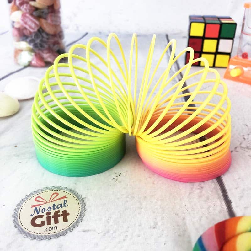 Jeu de Ressort Magique Fluo Arc en Ciel Spiral Jouet Enfant Ondamania