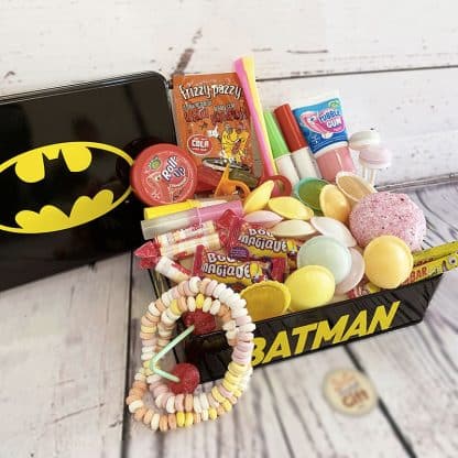 Coffret Cadeau : Boîte "Batman" remplie de bonbons des années 80