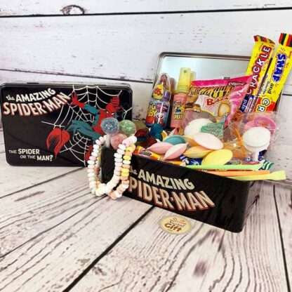 Coffret Cadeau : Boîte "Spiderman" remplie de bonbons des années 90