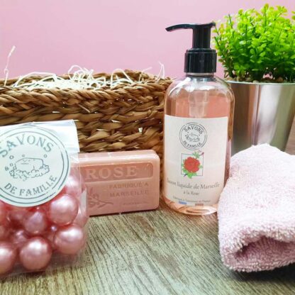 Coffret cadeau - Savons de marseille Parfum de Rose – Image 2