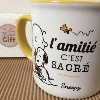 Grande tasse Snoopy - L'amitié c'est sacré