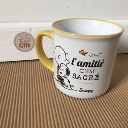 Grande tasse Snoopy - L'amitié c'est sacré – Image 2