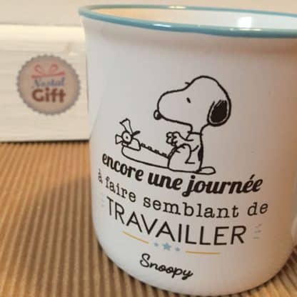 Grande tasse Snoopy - Encore une journée à faire semblant de travailler