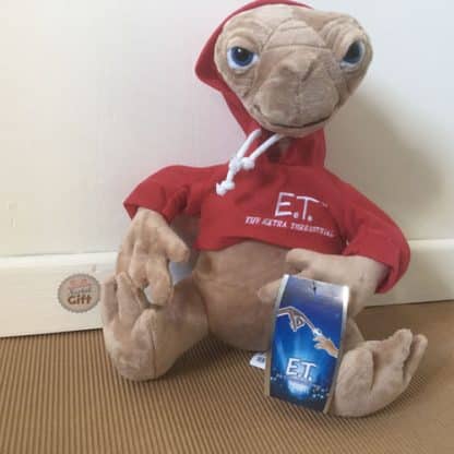 E.T l'extraterrestre - Peluche 25 cm avec sweat rouge – Image 4