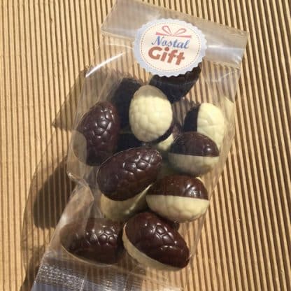 Oeufs chocolat caramel/praliné - Chocolat Belge - Sachet de 15 oeufs