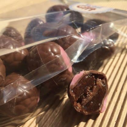 Oeufs chocolat coulis framboise - Chocolat Belge - Sachet de 15 oeufs – Image 2