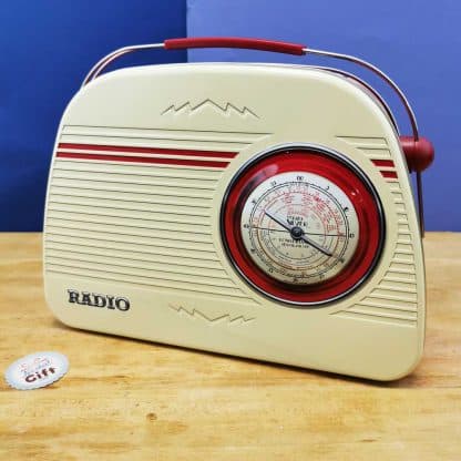 Coffret bonbon ancien - Grande mallette en métal Radio Vintage - coffret cadeau grand-père