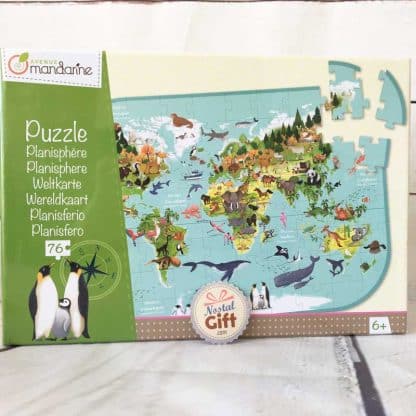 Puzzle - Planisphère 76 pièces