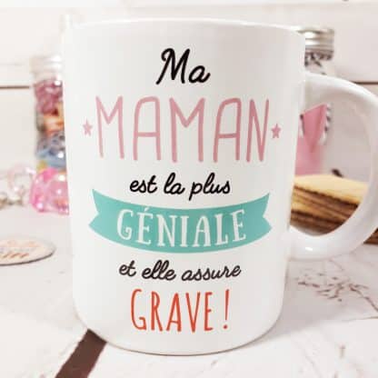Mug "Maman est géniale" - Cadeau maman