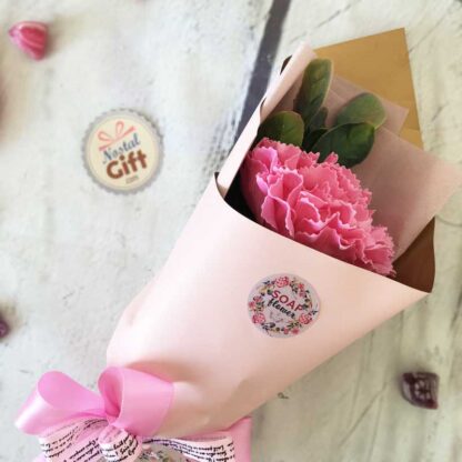Bouquet de savon - oeillets rose "Edition limité" – Image 2