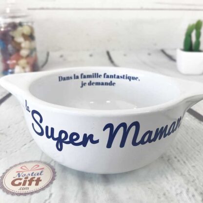 Bol Breton "La super Maman" - Cadeau maman