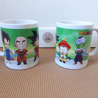 Mug Dragon Ball Z - Equipe chibi (Krili, Vegeta, Goku, Piccolo)