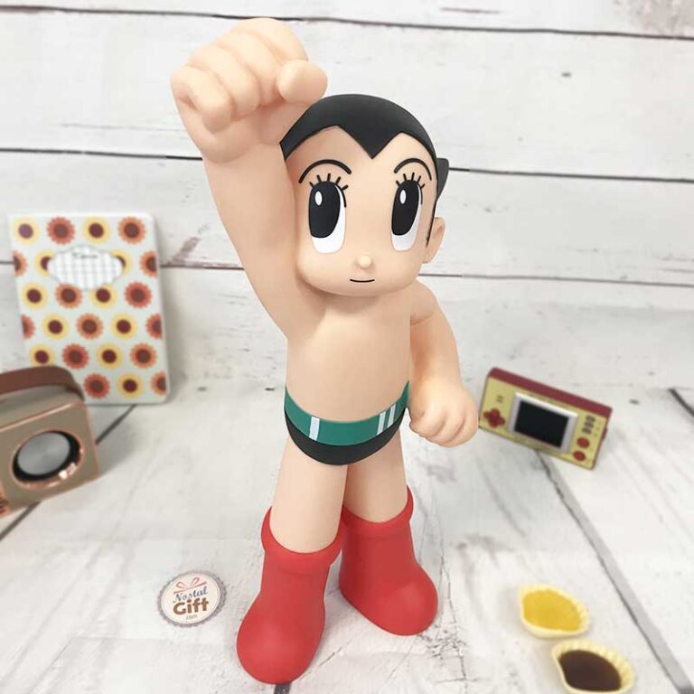 Astro le petit robot - figurine PVC vintage sous vitrine - Tomy
