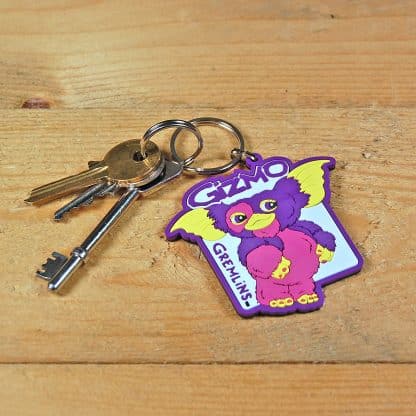 Porte clef Gizmo rose et violet