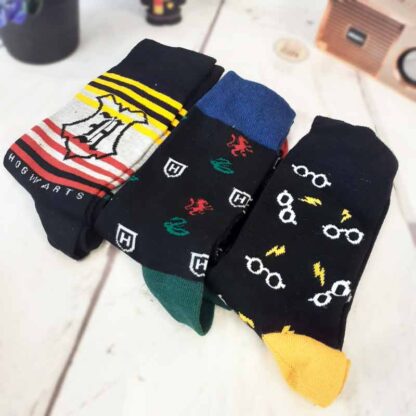 Coffret cadeau -  3 paires de chaussettes en coton Harry Potter – Image 2