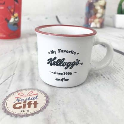 Tasses à café/expresso Kellogg's vintage rouge