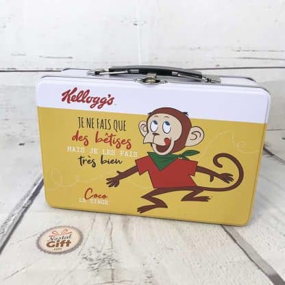 Mallette "Kellogg's" remplie de bonbons des années 80