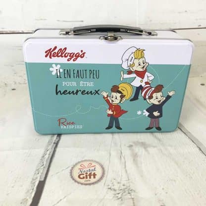 Mallette "Kellogg's" remplie de bonbons des années 80