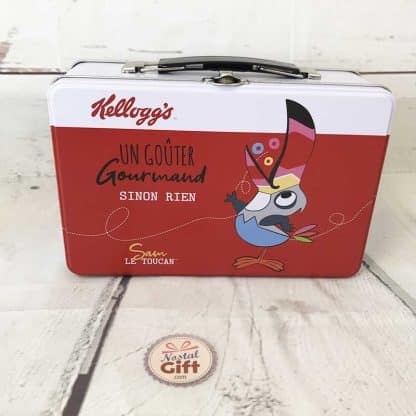 Mallette "Kellogg's" remplie de bonbons des années 80