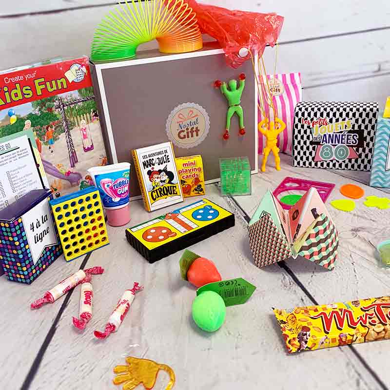 Coffret Cadeau « Jouets des années 80 » Femme