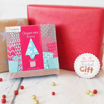 Christmas - Papier origami mini 7,5 cm x 7,5 cm - 240 feuilles