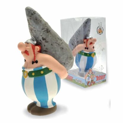 Astérix - Figurine / tirelire Obélix et son menhir